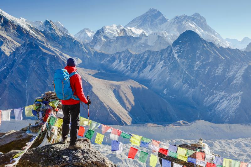 Blick auf Mt. Everest von Gokyo Ri aus