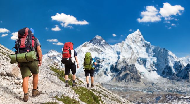 Auf dem Weg zum Everest Base Camp, Trekking in Nepal